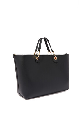 Faux Leather Shopping Bag